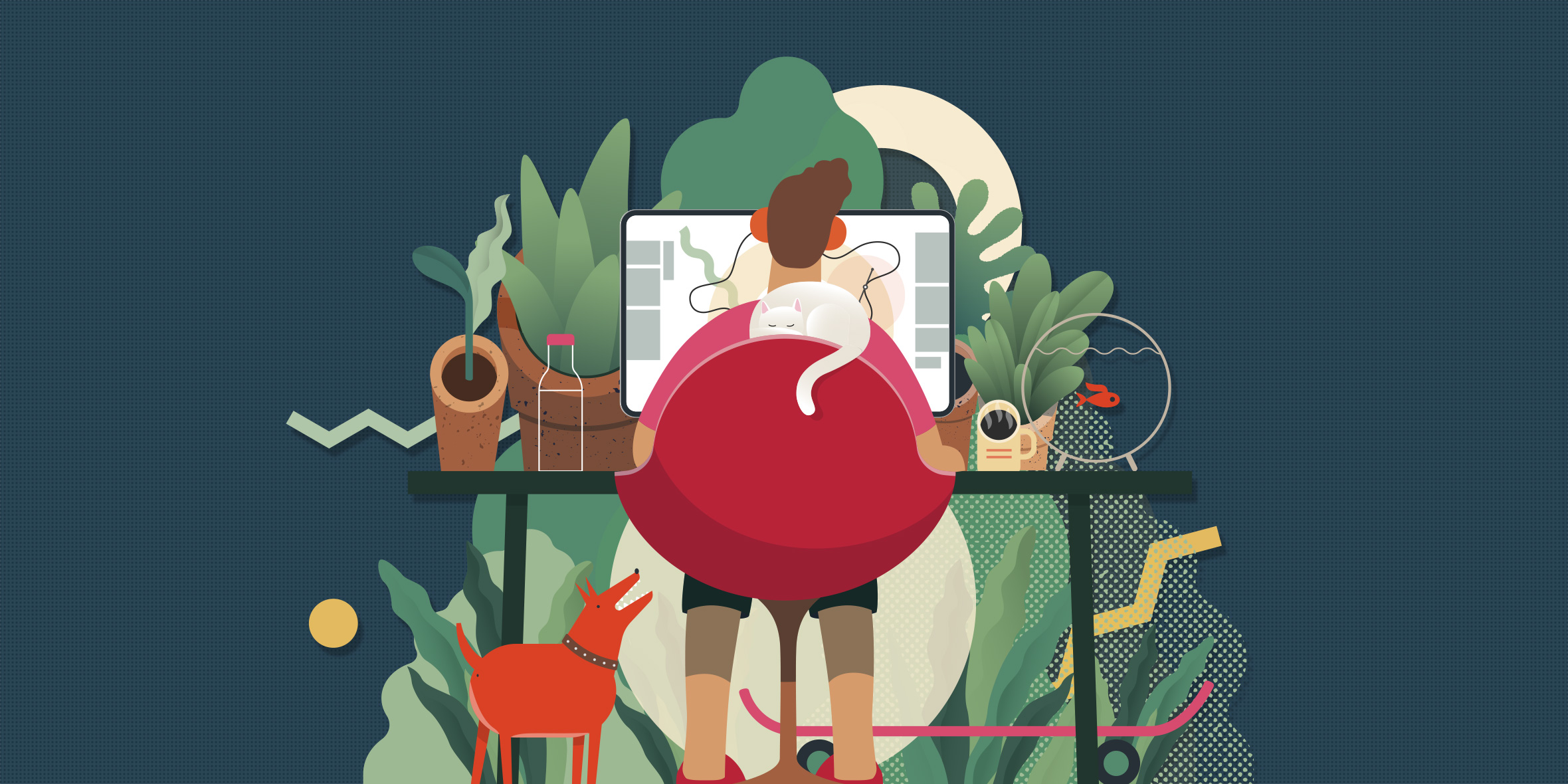 working from home