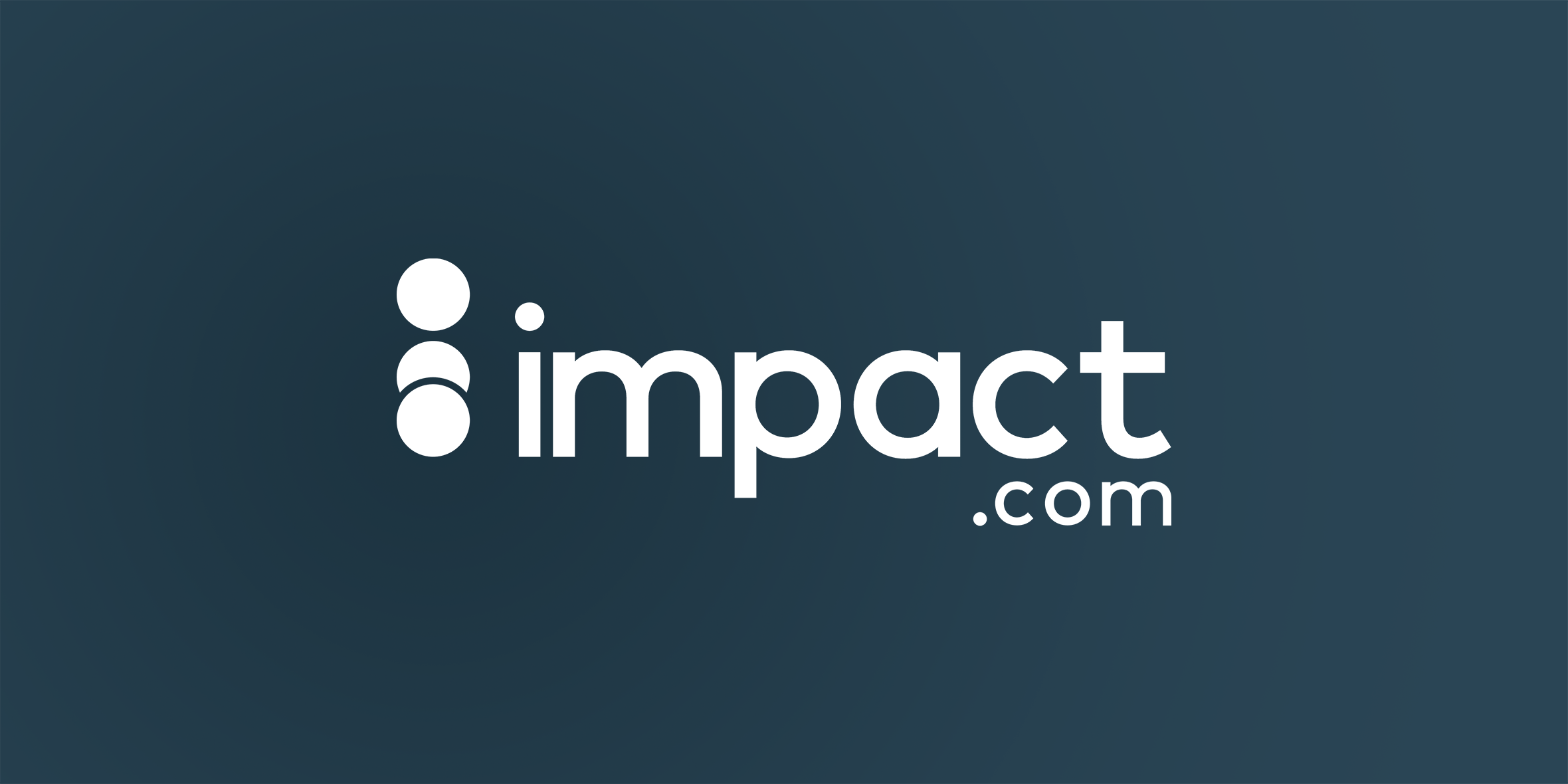 the words impact.com in white on a blue background