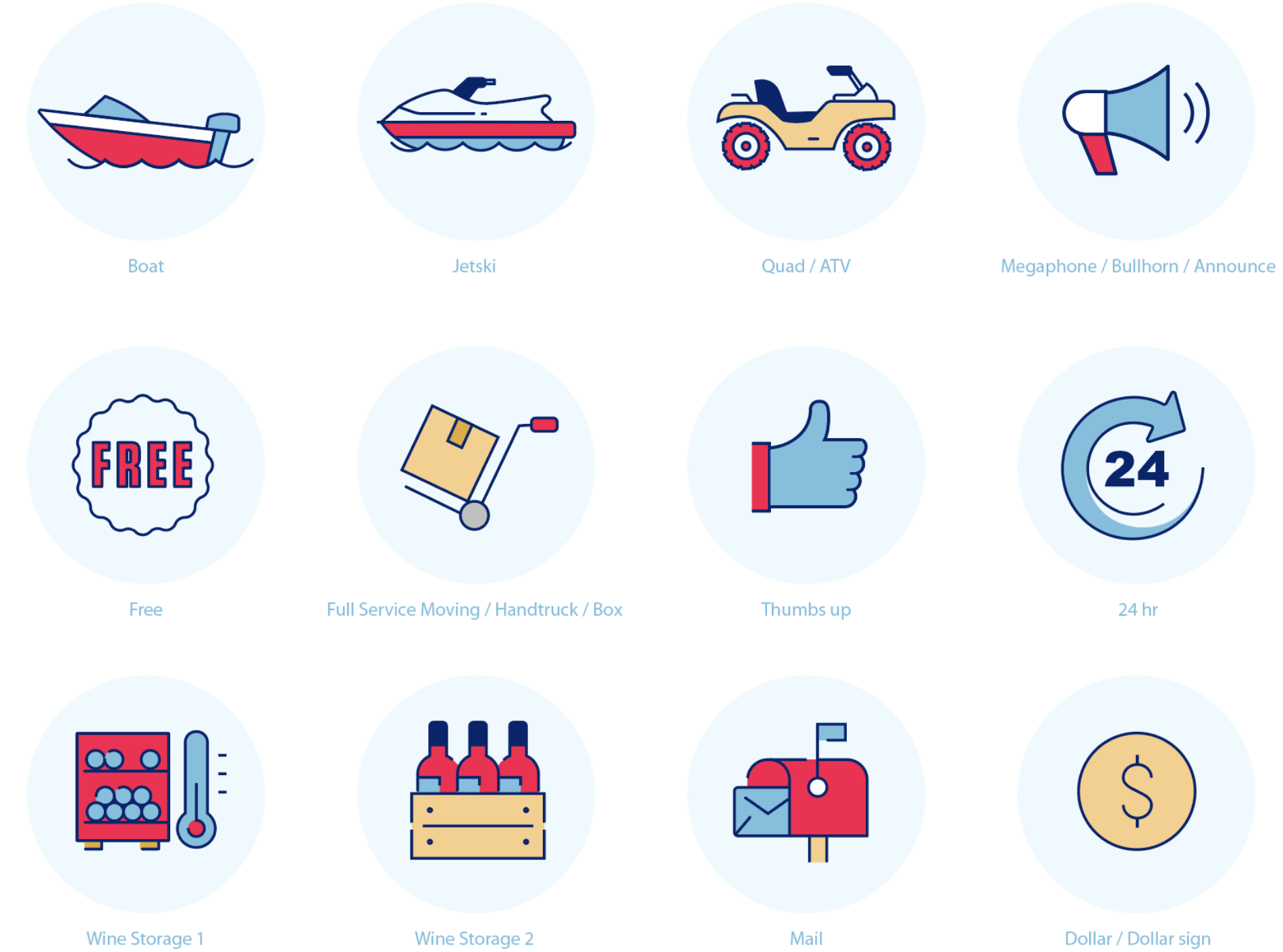 a set of cubesmart icons